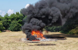 FGR incinera más de 2 toneladas de narcóticos en Chiapas