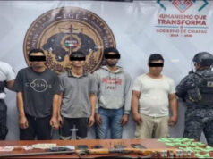 Detienen a cuatro presuntos integrantes del Cártel Chiapas y Guatemala