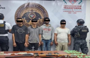 Detienen a cuatro presuntos integrantes del Cártel Chiapas y Guatemala