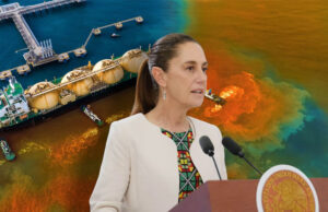 Claudia Sheinbaum exculpa a Pemex de derrame de petróleo en Veracruz