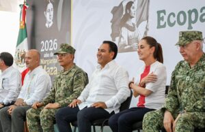 Eduardo Ramírez acompaña a Claudia Sheinbaum en la inauguración del Ecoparque La Ceiba en Palenque