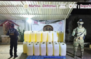 ‘Descubren’ bodega con droga combustible y armas en Chiapas; 4 personas fueron detenidas