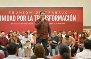 Eduardo Ramírez participa en reunión de trabajo con el Consejo Estatal de Morena en Chiapas