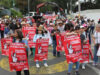 CNTE acusa represión y hostigamiento al intentar llegar al Estadio CDMX; llegan a Segob para reunión