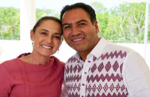 Eduardo Ramírez acompaña a Claudia Sheinbaum en el recorrido de supervisión del Tren Maya de carga